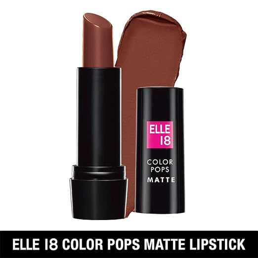 Elle18 Color Pop Matte Lip Color, Matte Finish - Belgian Brown, 4.3 g