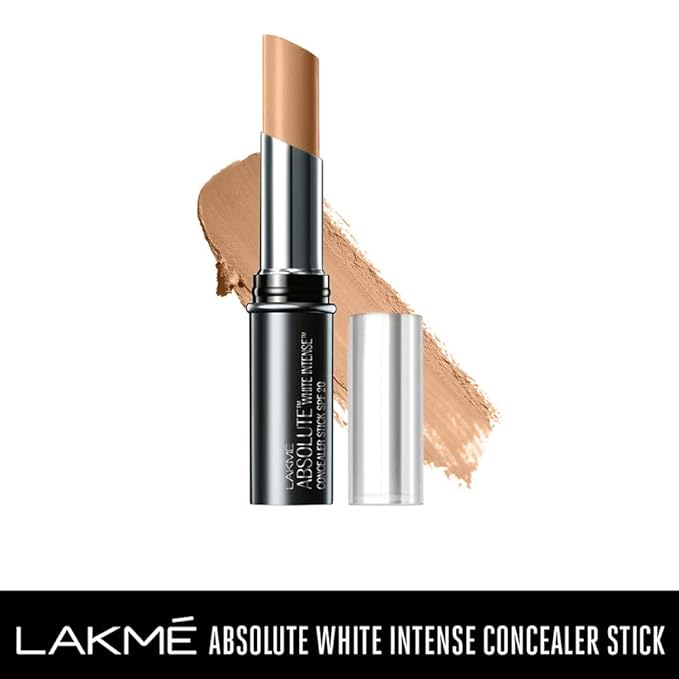 Lakme Absolute White Intense SPF 20 Concealer Stick, Fair 01, 3.6 g