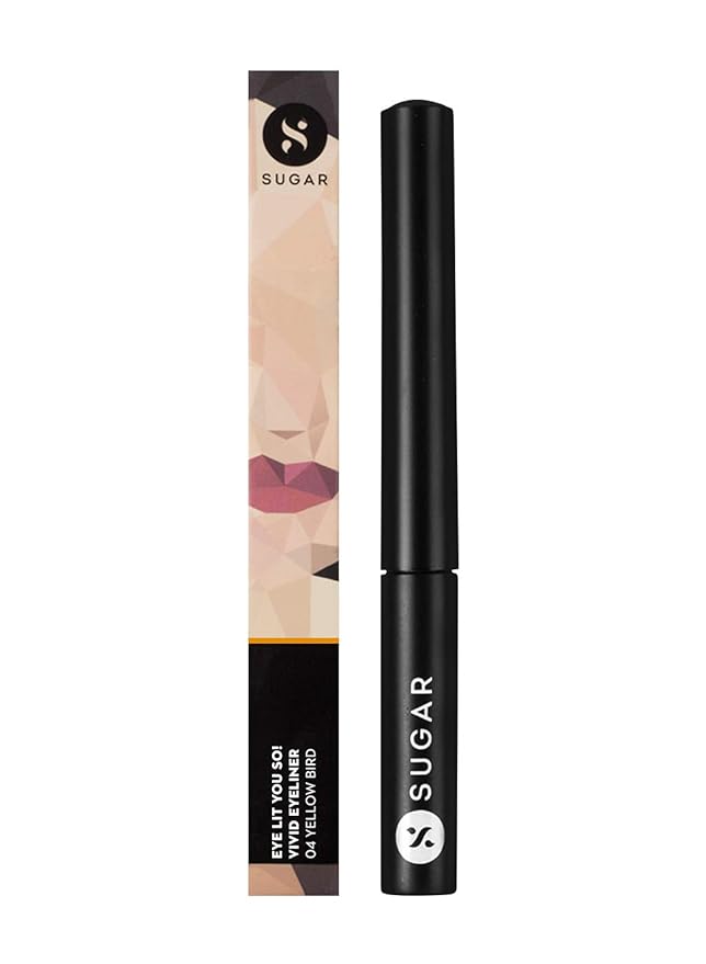 SUGAR Cosmetics Eye Lit You So! Vivid Eyeliner - 04 Yellow Bird (Pastel Yellow)