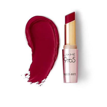 Lakme 9 to 5 Primer with Matte Lip Color, MP7 Rosy Sunday, 3.6g