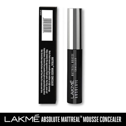 Lakme Absolute Mattereal Mousse Concealer 02 Natural, 9 g