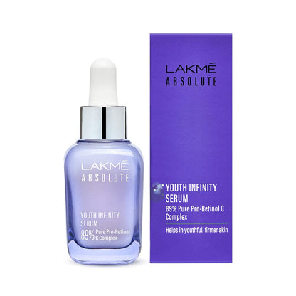 LAKMÉ Absolute Youth Infinity Skin Sculpting Face Serum with Niacinamide, Collagen Booster and Vitamin A for Anti-Ageing, Bright & Firm Skin, 30ml