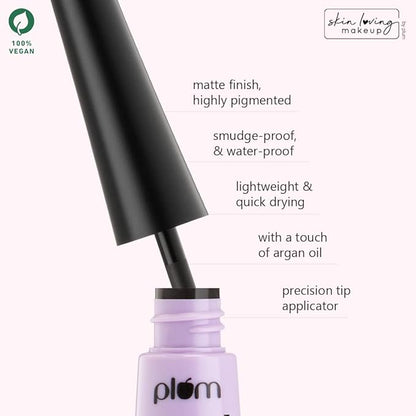 Plum Eye-Swear-By Up the Drama Duo | Volume Mascara + Matte Liner - Black | 100% Vegan & Cruelty Free