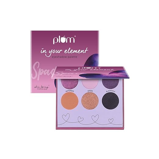 Plum In Your Element Eyeshadow Palette | Super Pigmented | Easy to Blend | 6-in-1 Palette | 05 Space