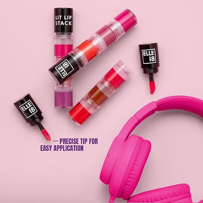 Elle 18 Lip Stack | 3 in 1 Liquid Lipstick |Gateway , 5g