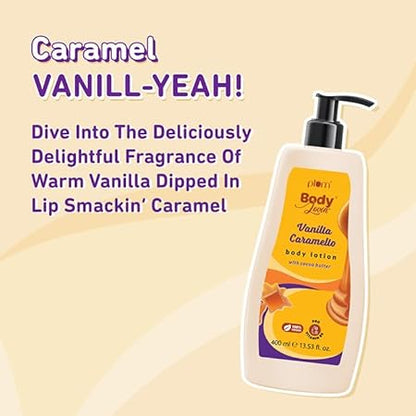 PACK OF 2 Plum BodyLovin' Vanilla Caramello Body Lotion | Cocoa Butter & Vitamin B5 | Deep Moisturization | Non-Greasy