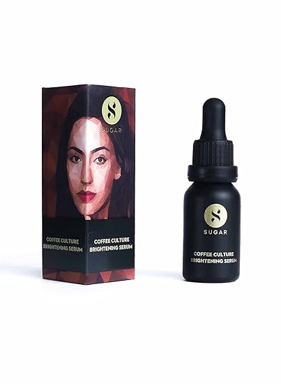 PACK OF 2 SUGAR Cosmetics - Coffee Culture - Brightening Serum with Coffee Extracts - Lighens Spots and Blemishes, Hydrates Skin, Light-weight Formulation