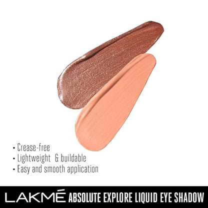 Lakme Absolute Explore Liquid Eye shadow Earthy Matte & Shimmering Sunset