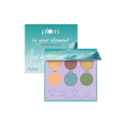 Plum In Your Element Eyeshadow Palette | Super Pigmented | Easy to Blend | 6-in-1 Palette | 04 Air