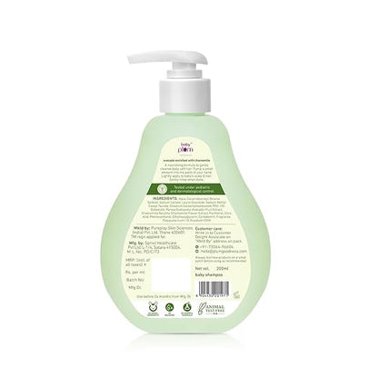 Baby Plum Avocado Baby Shampoo | Clinically Tested by Pediatricians | with Chamomile & Vitamin B5 | Tested Allergen Safe | 200 ml | 0-4 years