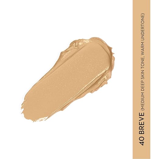 SUGAR Cosmetics Mettle Cream To Powder Foundation, Matte, 40 Breve (Medium Beige, Warm Undertone) - 12 g