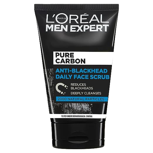 L'Oreal Paris Men Expert Pure Carbon Anti-Blackhead Daily Face Scrub, 100 ml