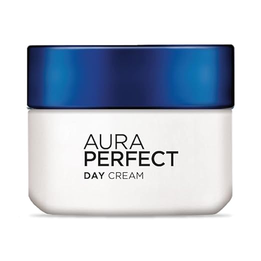 L'Oréal Paris Aura Perfect Day Cream, Moisturising and Brightening, With Vitamin C + Vitamin E + Tourmaline Gemstone, 50ml