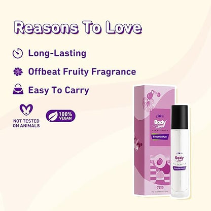 Plum BodyLovin' Everythin' Plum Eau De Parfum| Long Lasting & Premium Fruity Fragrance | Luxury Perfume For Women | Plum, Jasmine & Vanilla Notes| Travel-Friendly | High On Fun (15 ml)