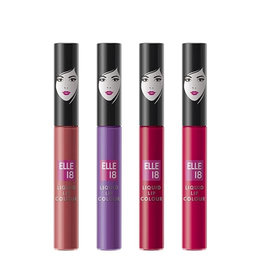 ELLE 18 Fun and drama Lip Kit (Set of 4 Liquid Lipsticks)