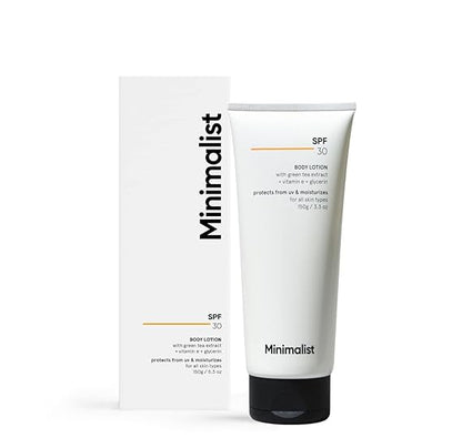 Minimalist SPF 30 Body Lotion, UVA & UVB Protection | Nourishing | Photostable | Broad Spectrum PA+++ Sunscreen | For Men & Women | 150 g