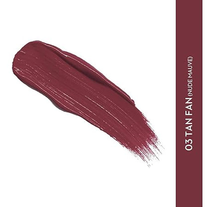 SUGAR Cosmetics - Smudge Me Not - Liquid Lipstick - 03 Tan Fan (Mauve Nude) - 4.5 ml - Ultra Matte Liquid Lipstick, Transferproof and Waterproof, Lasts Up to 12 hours