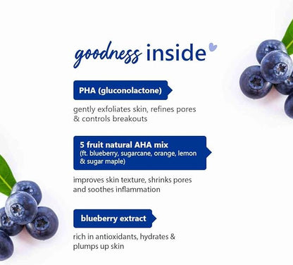 Plum 3% PHA Toner with Blueberry | Clears Breakouts & Acne | Improves Skin Texture | Refines & Tightens Pores | Fragrance-Free | 100% Vegan,Transparent