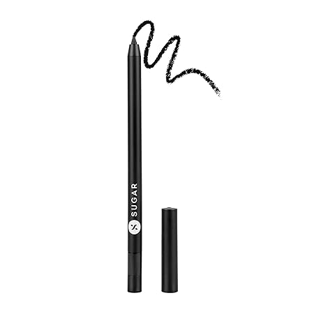 SUGAR Cosmetics Eyes Eyes Baby Gel Eyeliner - 01 Esmeralda | 16 Hrs Long wear Creamy Matte Finish | Smudge-proof & Transfer-proof | Intense Black Pigment Formula, 0.6 g