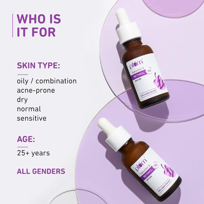 PACK OF 2 Plum 1% Retinol Anti-Aging Night Face Serum With Bakuchiol | Boosts Collagen, Reduces Fine Lines & Wrinkles | For Women & Men | Beginner-friendly | Suits all skin types | 20 ml