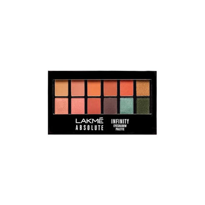 LAKMÉ Absolute Infinity Eyeshadow Palette Midnight Magic, Pigmented Blendable Eye Shadow Palette With 12 Matte & Shimmer Shades, Eye Makeup Kit, 12g (Multicolor)