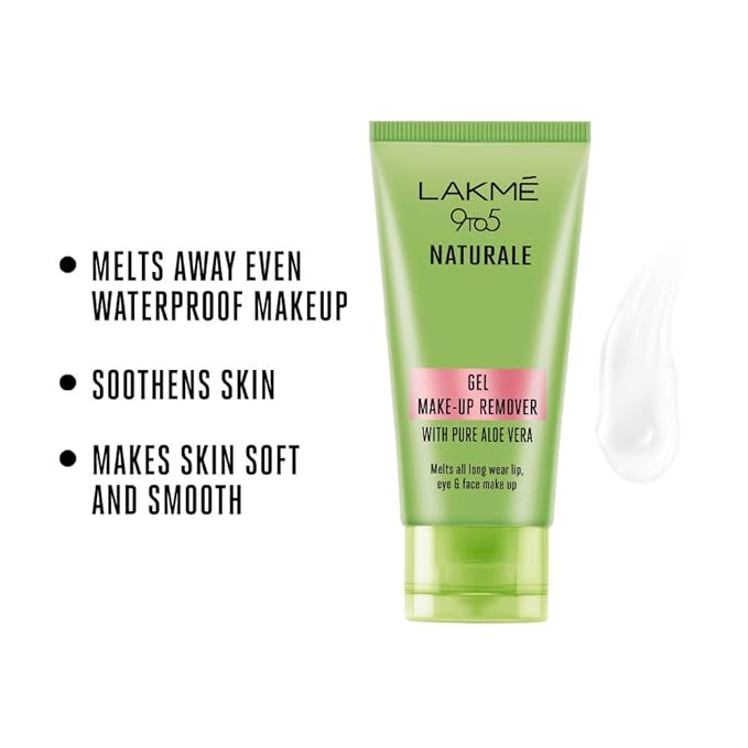 Lakme 9To5 Naturale Gel Makeup Remover, 50 g