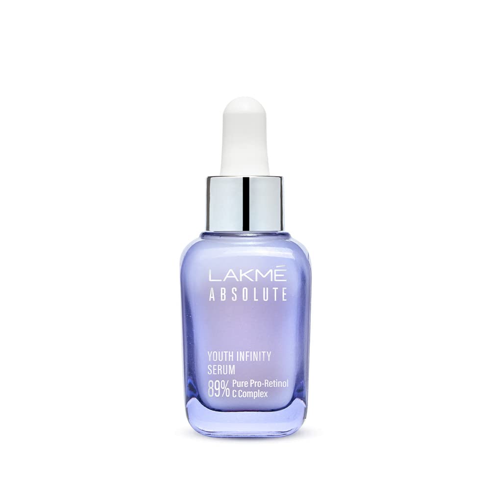 LAKMÉ Absolute Youth Infinity Skin Sculpting Face Serum with Niacinamide, Collagen Booster and Vitamin A for Anti-Ageing, Bright & Firm Skin, 30ml