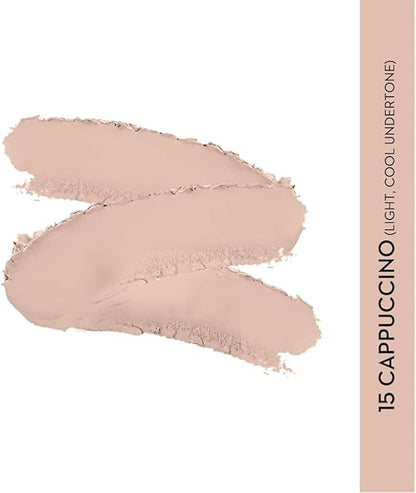 SUGAR Cosmetics Ace Of Face Foundation Stick with Inbuilt Brush - 15 Cappuccino (Light, Cool Undertone) Full Coverage Waterproof Matte Finish