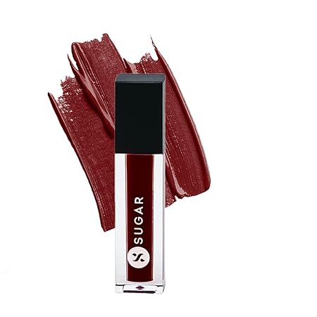 SUGAR Cosmetics - Smudge Me Not - Liquid Lipstick - 10 Drop Dead Red (Red) - 4.5 ml - Ultra Matte Liquid Lipstick, Transferproof and Waterproof, Lasts Up to 12 hours