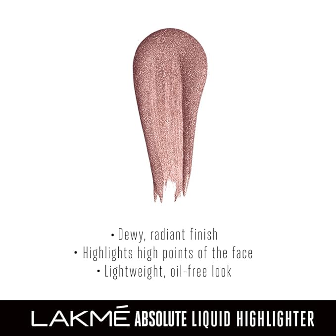 Lakme Absolute Liquid Highlighter, Bronze, 25 ml