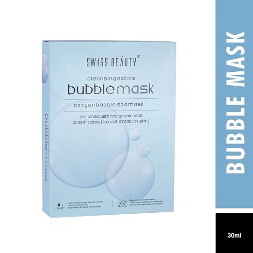 Swiss Beauty Cleansing Active Bubble Mask, 30ml