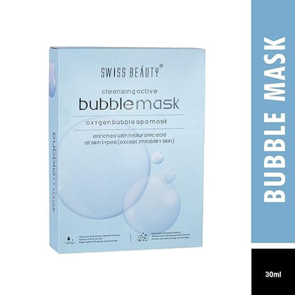 Swiss Beauty Cleansing Active Bubble Mask, 30ml