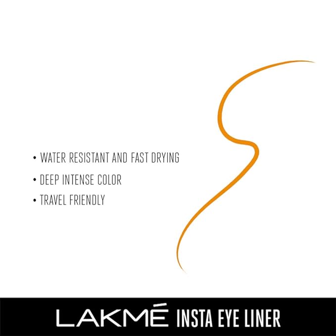 Lakme Insta Eye Liner, Golden, Glitter Finish