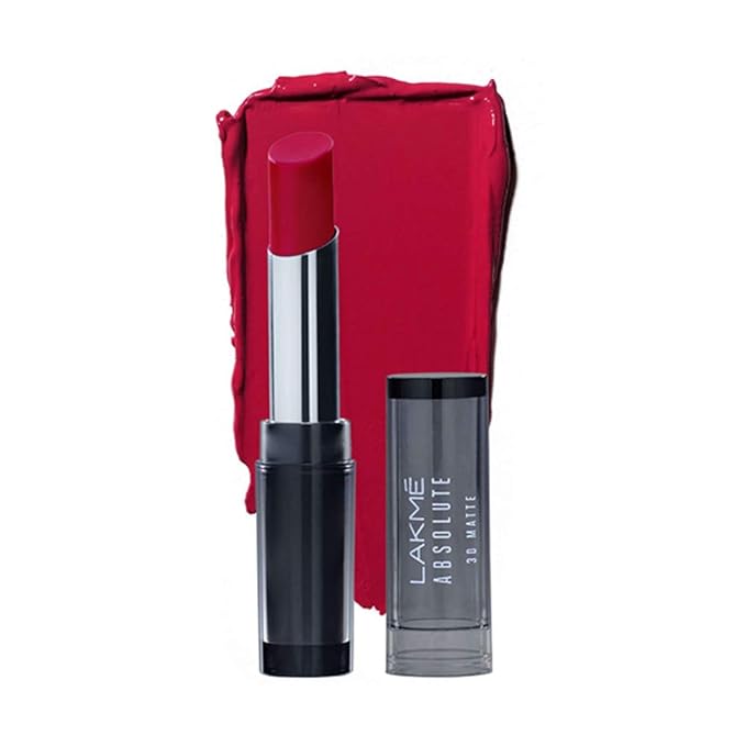 Lakme Absolute 3D Lipstick, Plum Spell, 3.6 g