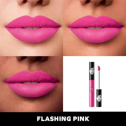 Elle18 Liquid Matte Lip Color|| Flashing Pink