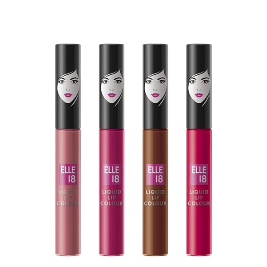 ELLE 18 Pout Perfect Lip Kit (Set of 4 Liquid Lipsticks)