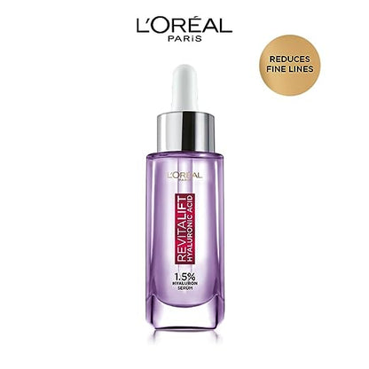 L'Oreal Paris Revitalift Hyaluronic Acid Lightweight Face Serum For Hydrated, Youthful Skin (Fragrance & Paraben Free), 30ml