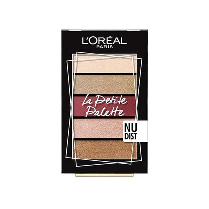 L'Oréal Paris Eyeshadow Palette, Mini-Sized, High Pigmentation, Highly Blendable Shades, La Petite, Nudist