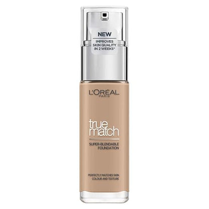 Roll over image to zoom in L'Oreal Paris True Match Super Blendable Matte, Natural Liquid Foundation (Rose Beige 3R3C3K, 30ml) Matte & Natural Finish