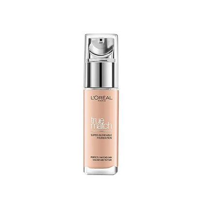 L'Oreal Paris True Match Super Blendable Liquid Foundation with Matte, Natural Finish (Golden Sand 5D5W, 30ml) Matte & Natural Finish