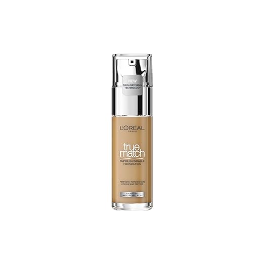 L'Oreal Paris True Match Super Blendable Liquid Foundation with Matte, Natural Finish (Golden Caramel 6.5D 6.5W, 30ml)