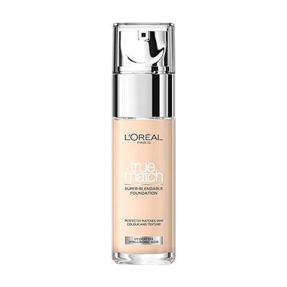 L'Oreal Paris True Match Super Blendable Natural Liquid Foundation - Rose Vanilla 2R2C2K, 30ml Natural Finish