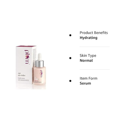 Plum Bright Years Cell Renewal Serum| Ultra-hydrating Serum | For All Skin Types | 100% Vegan, Cruelty Free | 30ml