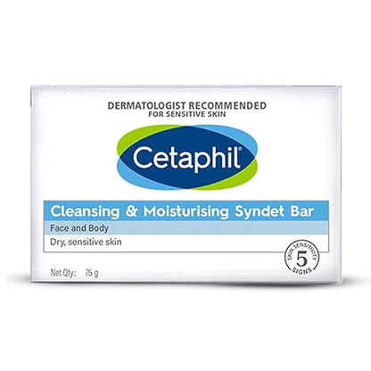 PACK OF 2 Cetaphil Cleansing and Moisturising Syndet Bar - 75g