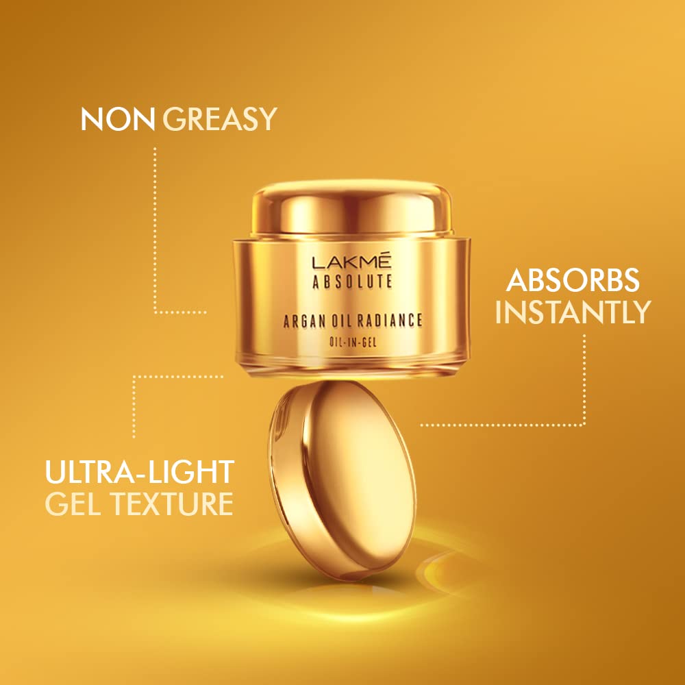 Lakme Absolute Argan Oil Radiance Oil-In Gel, 50 g