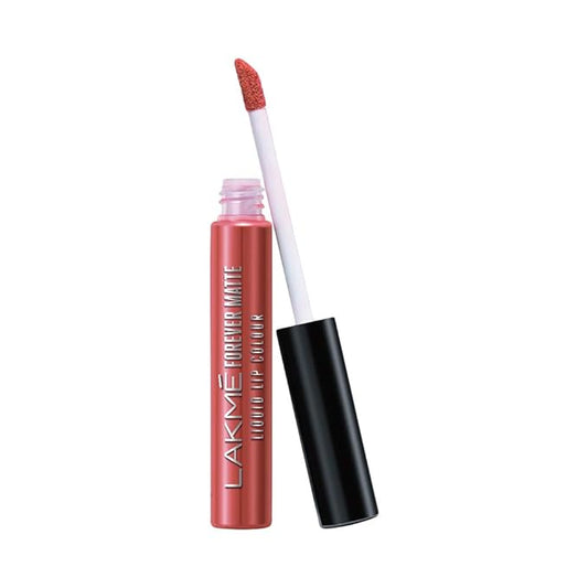 Lakme Forever Matte Liquid Lip Colour, Coral Sense, 5.6 ml