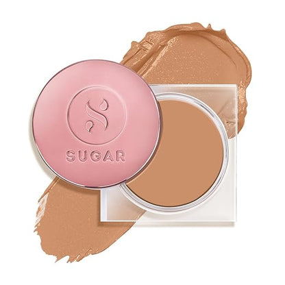 SUGAR Cosmetics Mettle Cream To Powder Foundation, Matte, 37 Freddo (Medium Beige, Golden Peach Undertone) - 12 g