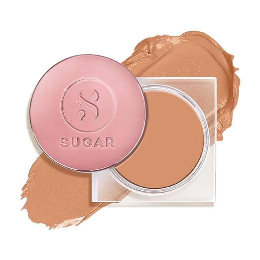 SUGAR Cosmetics Mettle Cream To Powder Foundation, Matte, 42 Glace (Medium Beige, Golden Undertone) - 12 g