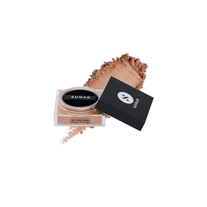 SUGAR Cosmetics - Set The Tone - Tinted Powder - 30 Chococcino (Medium Tones) - Long Lasting Tinted Powder for Matte Finish