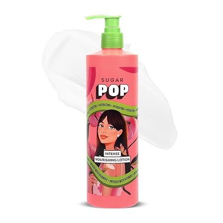 SUGAR POP Intense Nourishing Lotion - Vitamin E Enriched | For All Skin Types | Non-sticky | 400 ml